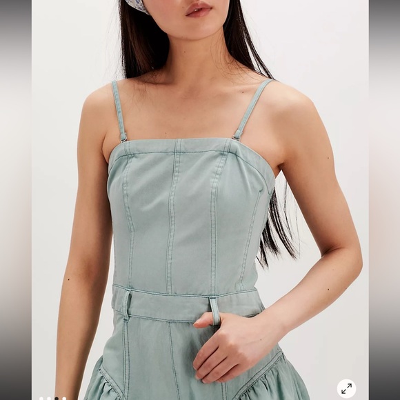 Free People Light Blue Jumpsuit - Picture 2 of 4